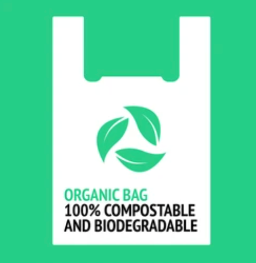 Compostable BioPlastic Grocery Bag 500 / Case