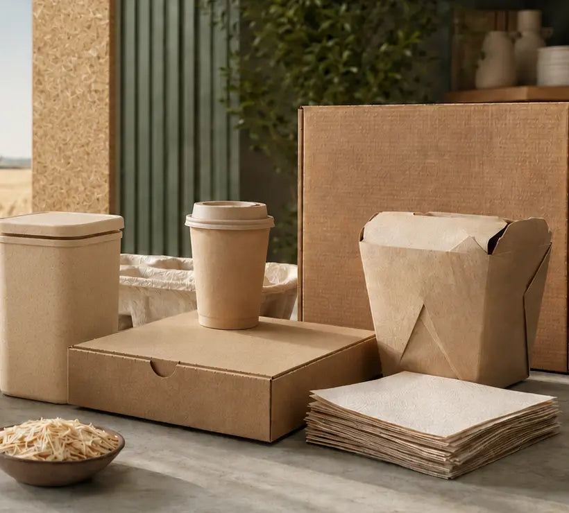 Wheat-straw paper and packaging products
